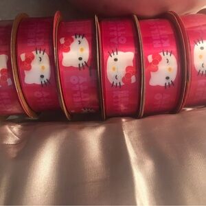 Hello Kitty Pink Ribbon with Character Print log 6 rolls